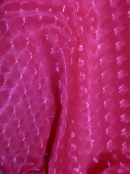 Lackstoff Pink mit Holo Muster Meterware